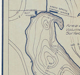 1922 Map of Wabee Lake Kosciusko County Indiana