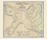 1923 Map of Jimerson Lake Steuben County Indiana