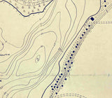 1922 Map of North Pine South Pine and Stone Lakes LaPorte County Indiana