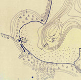 1925 Map of Adam Lake LaGrange County Indiana