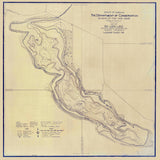 1925 Map of Big Long Lake LaGrange County Indiana