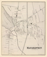 1878 Map of Manahawkin New Jersey