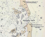 1878 Map of New Jersey Coast Barnegat Bay to Tuckerton