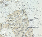 1878 Map of New Jersey Coast Tuckerton to Absecon Beach