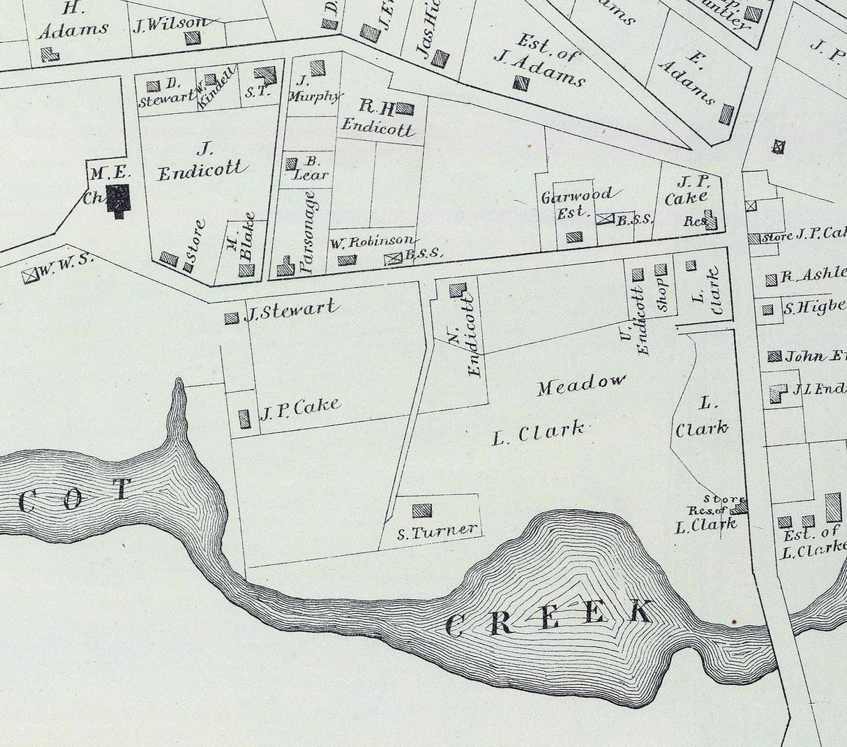 1878 Map of Port Republic New Jersey