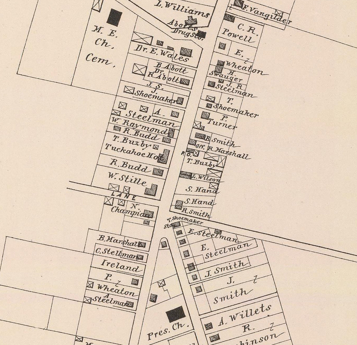 1878 Map of Tuckahoe New Jersey