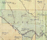 1899 Map of Dearborn County Indiana