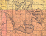 1902 Farm Line Map of Steuben County Indiana