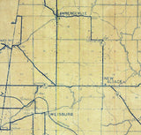 1910 Map of Dearborn County Indiana Farm Houses