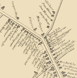 1871 Map of Gilbertsville Montgomery County Pennsylvania