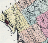 1871 Map of Montgomery County Pennsylvania
