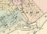 1878 Map of Chippewa Falls Wisconsin