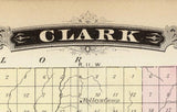 1878 Map of Clark County Wisconsin