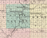 1878 Map of Clark County Wisconsin