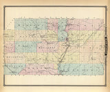 1878 Map of Marathon County Wisconsin