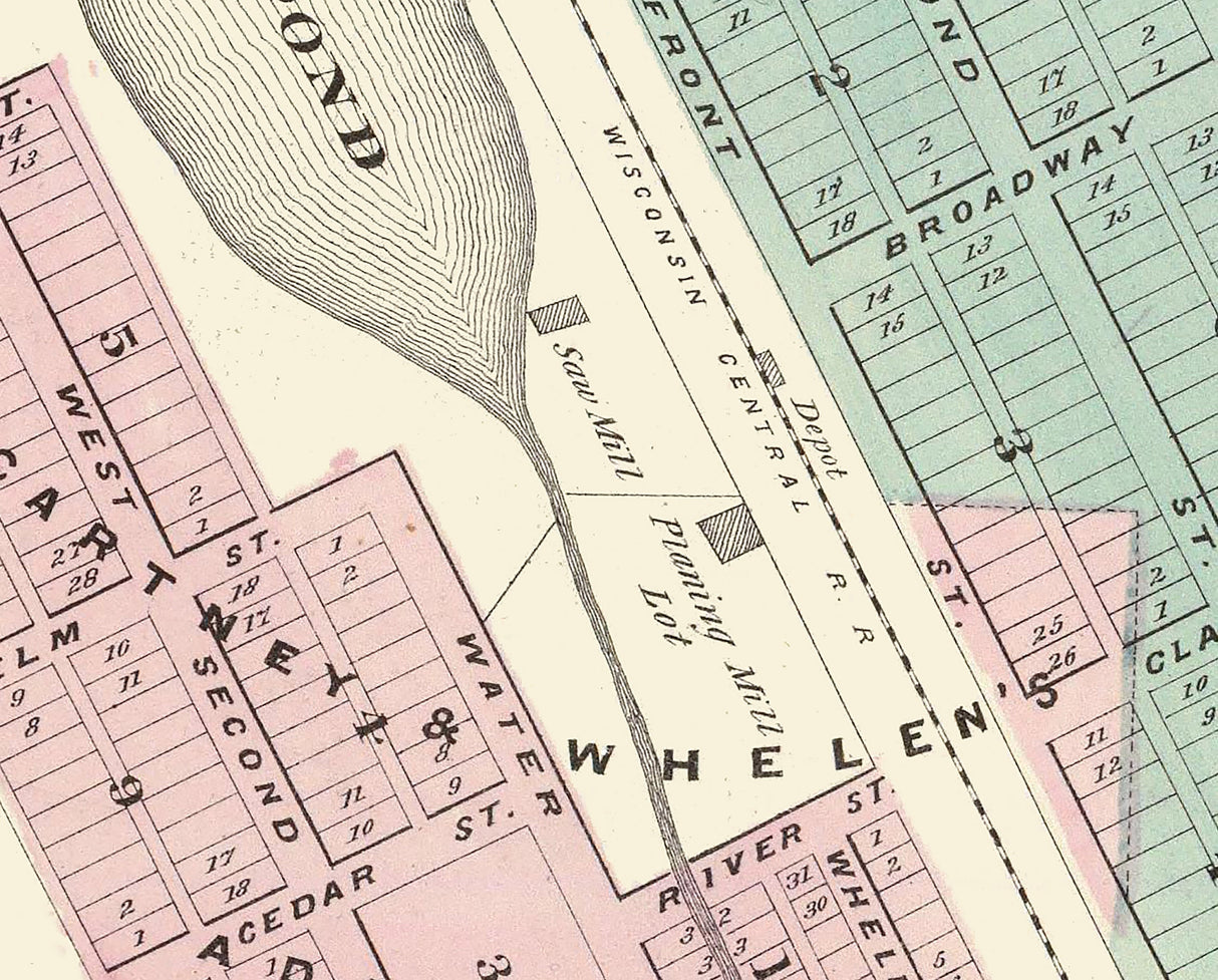 1878 Map of Medford Taylor County Wisconsin