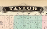 1878 Map of Taylor County Wisconsin