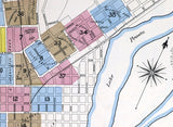 1891 Town Map of Dubuque Iowa