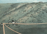 1869 Panoramic Map of Guttenberg Clayton County Iowa