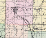 1878 Map of Richland County Wisconsin