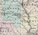 1878 Map of Vernon County Wisconsin