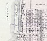 1878 Town Map of Prairie du Chien Crawford County Wisconsin