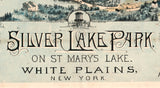 1888 Panoramic Map of Silver Lake Park St Marys Lake New York