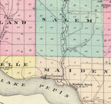 1878 Map of Pierce County Wisconsin