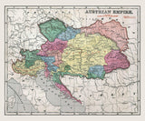 1856 Map of Austrian Empire