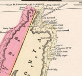 1899 Map of Nova Scotia Canada