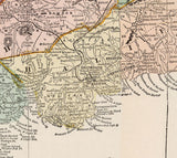 1899 Map of Nova Scotia Canada