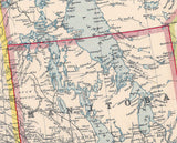 1910 Map of Manitoba Canada