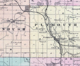 1878 Map of Sheboygan County Wisconsin