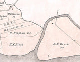 1875 Town Map of Tinicum Delaware County Pennsylvania