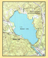 2001 Map of Webster Lake New Hampshire