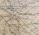 1909 Map of Jasper County Georgia