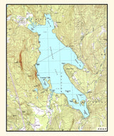 2001 Map of Newfound Lake New Hampshire