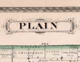 1879 Map of Plain Township Kosciusko County Indiana