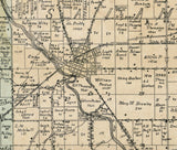1903 Farm Line Map of Huntington County Indiana