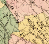 1879 Map of Montgomery County Maryland
