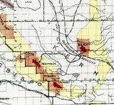 1900 Map of the California Oil Fields