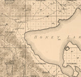 1892 Map of Plumas County California
