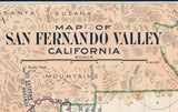 1923 Map of San Fernando Valley California