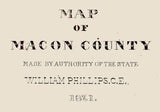 1871 Map of Macon County Georgia