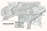 1875 Map of Ridley Park Delaware County Pennsylvania