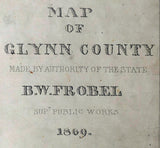 1869 Map of Glynn County Georgia