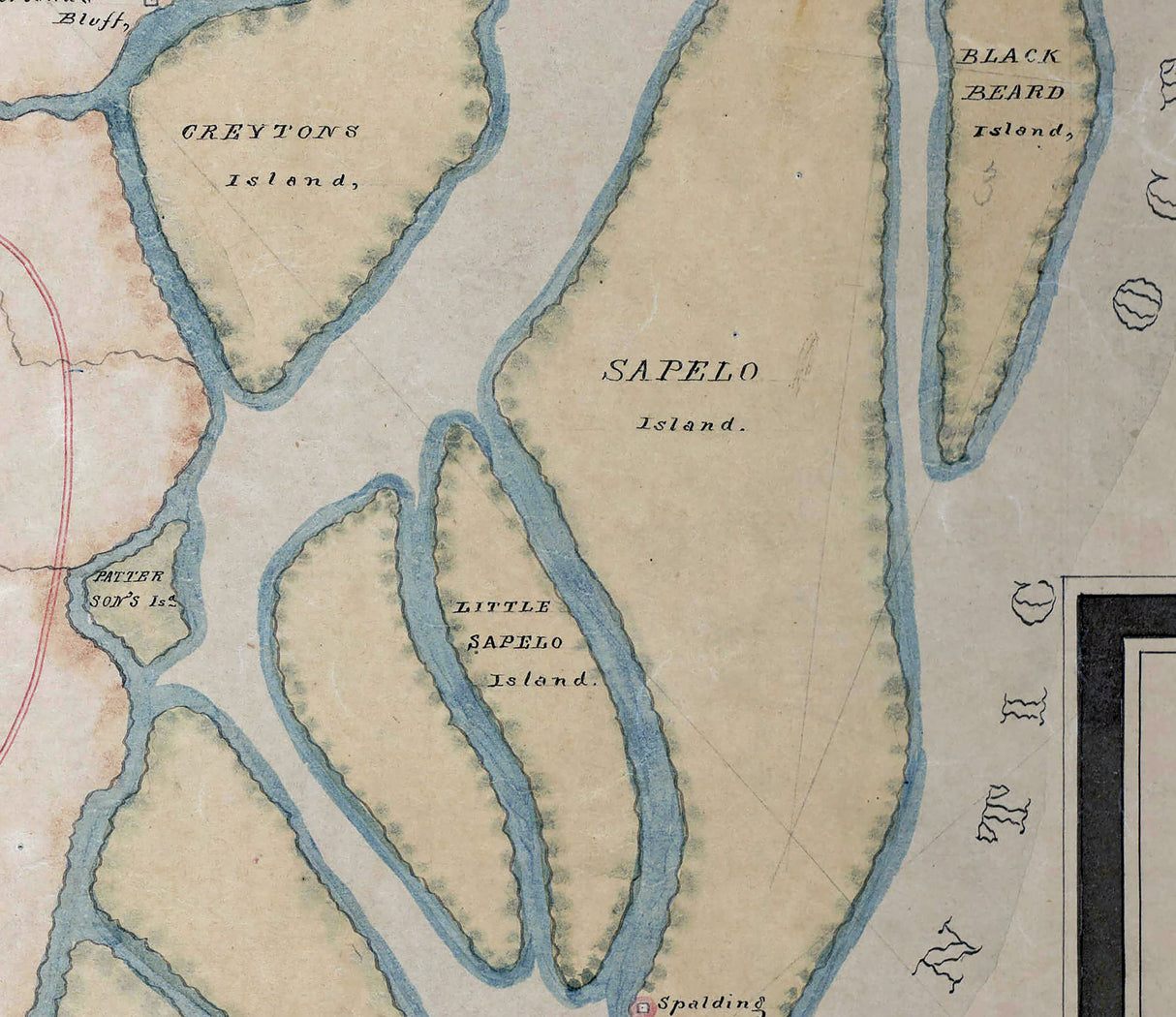 1869 Map of McIntosh County Georgia