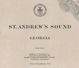 1875 Nautical Map of St Andrew Sound Georgia