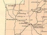 1865 Map of Richland Township Venango County Pennsylvania Oil Region