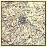 1900 Map of West Chester Pennsylvania